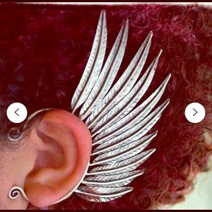 Feather warrior ear cuff